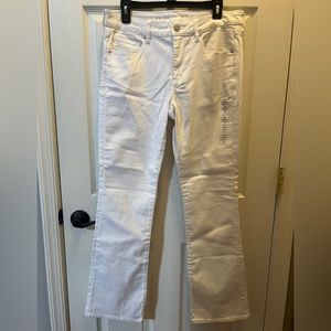 Brand new (with tags)- American Eagle and women’s white jean.  Size 12